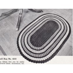 Vintage Crochet PDF Pattern for Oval Shell Throw Rug and Doily AngiesCrochetAttic