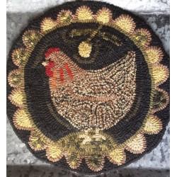Rug Hooking Pattern, Primitive Hooked Rug Pattern, Original design by Winter Cottage Studio, Full size pattern WinterCottageStudio