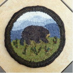Local taxes included (where applicable) Mountain Bear Rug Hooking Kit WoolJunction