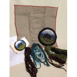 Local taxes included (where applicable) Mountain Bear Rug Hooking Kit WoolJunction