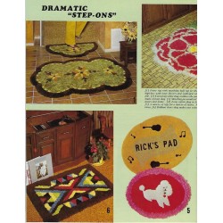 Let's Cut a Rug Vintage Rug Making with Carpet Scraps Craft How To Instruction Book KingsKountry