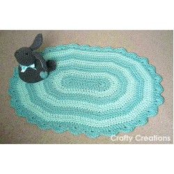 Happy Flowers Rug Hooking or Punching Pattern PDF 2 sizes JanineBroscious