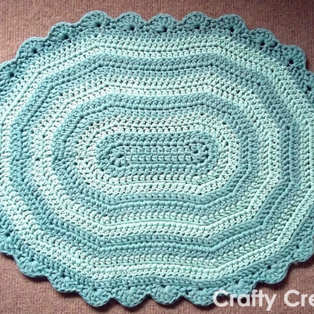 Oval Rug Crochet Pattern CraftyCreationsSA