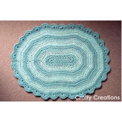 Oval Rug Crochet Pattern CraftyCreationsSA